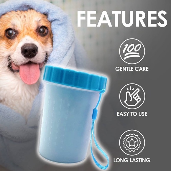 New Nice Paws Paw Washer w/Towel with tags in box pink ⭐️⭐️⭐️⭐️ - Picture 10 of 14